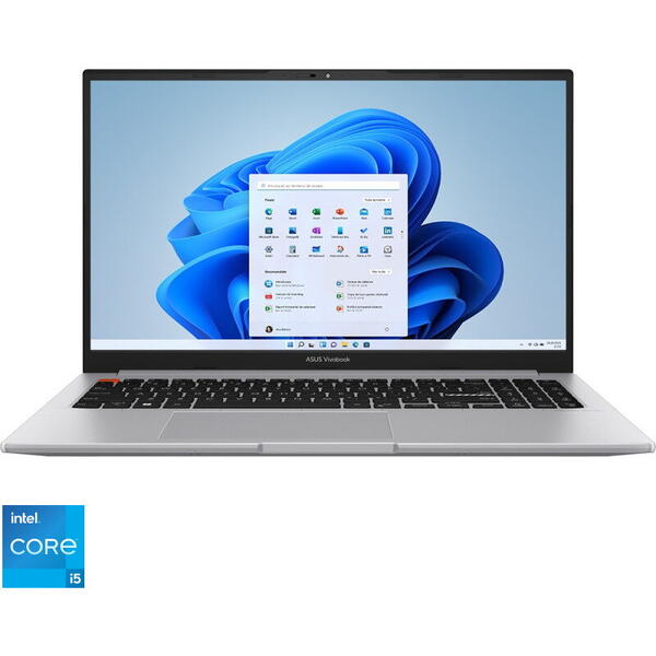 Laptop Asus Ultrabook 15.6 inch Vivobook S 15 OLED K3502ZA, 2.8K 120Hz, Procesor Intel Core i5-12500H (18M Cache, up to 4.50 GHz), 16GB DDR4, 512GB SSD, Intel Iris Xe, Win 11 Home, Neutral Grey