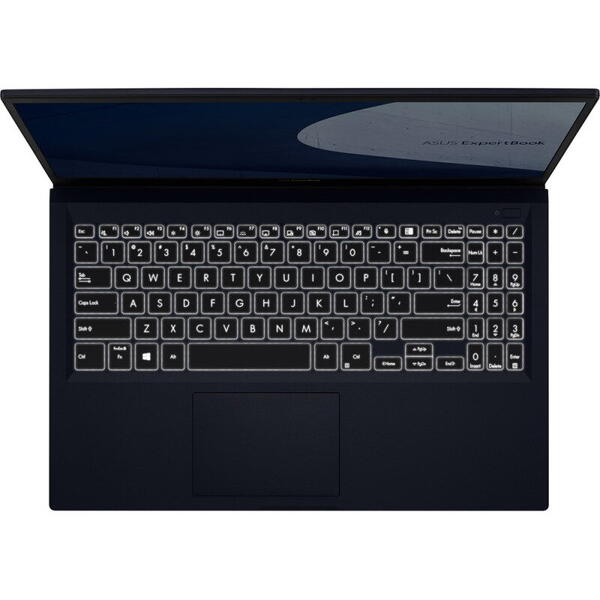 Laptop Asus Ultrabook 14 inch ExpertBook B1 B1400CBA, FHD, Procesor Intel Core i5-1235U (12M Cache, up to 4.40 GHz, with IPU), 8GB DDR4, 512GB SSD, Intel Iris Xe, No OS, Star Black