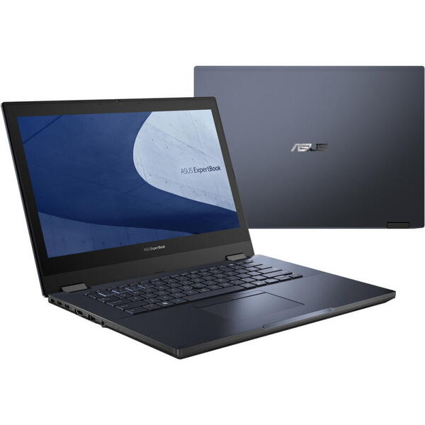 Laptop Asus Ultrabook 14 inch ExpertBook B1 B1400CEPE, FHD, Procesor Intel Core i7-1165G7 (12M Cache, up to 4.70 GHz, with IPU), 8GB DDR4, 512GB SSD, GeForce MX330 2GB, No OS, Star Black
