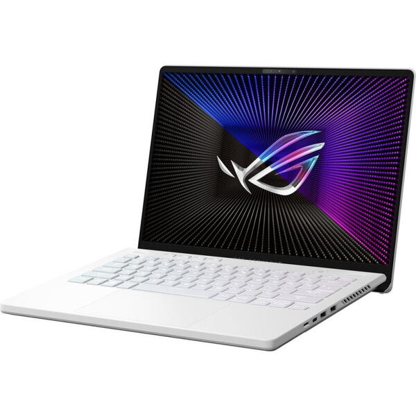 Laptop Asus Gaming 14 inch ROG Zephyrus G14 GA402RK, QHD+ 120Hz, Procesor AMD Ryzen 9 6900HS (16M Cache, up to 4.9 GHz), 32GB DDR5, 1TB SSD, Radeon RX 6800S 8GB, Win 11 Home, Moonlight White AniMe Matrix