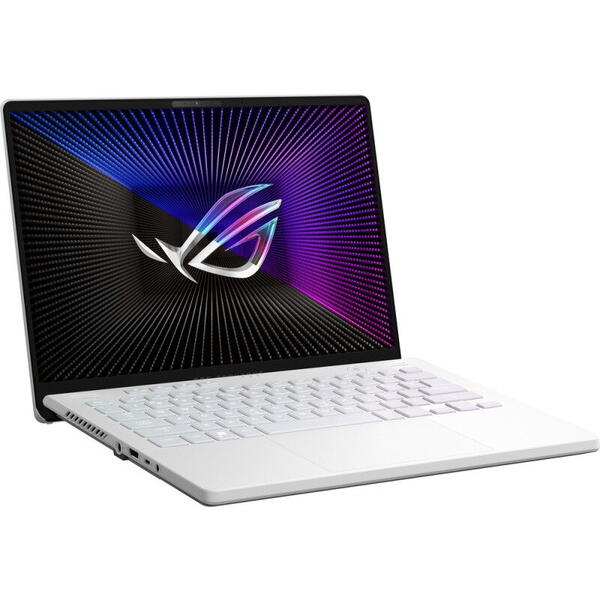 Laptop Asus Gaming 14 inch ROG Zephyrus G14 GA402RK, QHD+ 120Hz, Procesor AMD Ryzen 9 6900HS (16M Cache, up to 4.9 GHz), 16GB DDR5, 1TB SSD, Radeon RX 6800S 8GB, Win 11 Home, Moonlight White AniMe Matrix