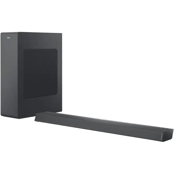 Sistem home cinema Philips Soundbar TAB6305/10, 2.1, 140W, Subwoofer Wireless, Dolby Audio, Negru