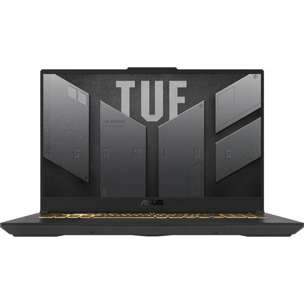 Laptop Asus Gaming 17.3 inch TUF F17 FX707ZR, FHD 144Hz, Procesor Intel Core i7-12700H (24M Cache, up to 4.70 GHz), 16GB DDR5, 1TB SSD, GeForce RTX 3070 8GB, No OS, Mecha Gray