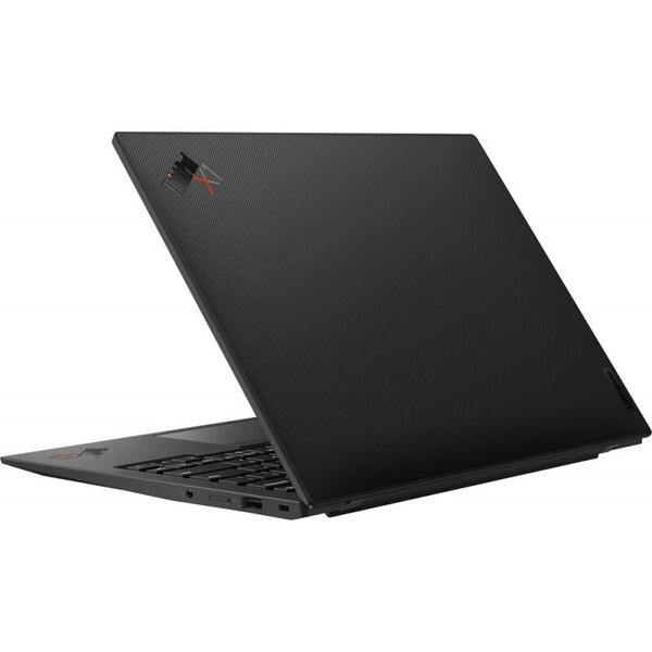 Laptop Lenovo ThinkPad X1 Carbon Gen 10, 14inch, WQUXGA IPS, Procesor Intel Core i7-1260P (18M Cache, up to 4.70 GHz), 32GB DDR5, 1TB SSD, Intel Iris Xe, 5G, Win 11 Pro, Black Weave
