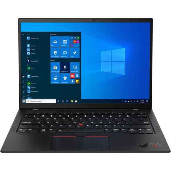 Laptop Lenovo ThinkPad X1 Carbon Gen 9, 14inch, WUXGA IPS, Procesor Intel Core i7-1165G7 (12M Cache, up to 4.70 GHz, with IPU), 16GB DDR4X, 512GB SSD, Intel Iris Xe, 4G LTE, Win 10 Pro, Black Paint