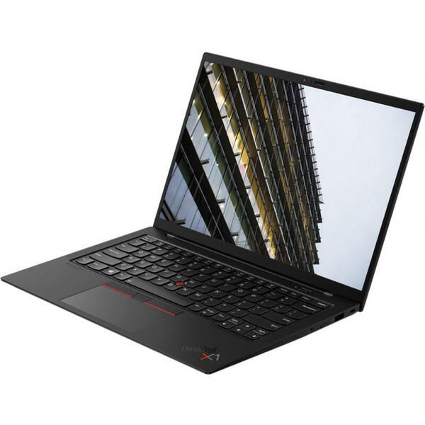 Laptop Lenovo ThinkPad X1 Carbon Gen 9, 14inch, WQUXGA IPS, Procesor Intel Core i7-1165G7 (12M Cache, up to 4.70 GHz, with IPU), 32GB DDR4X, 1TB SSD, Intel Iris Xe, 4G LTE, Win 10 Pro, Black Weave