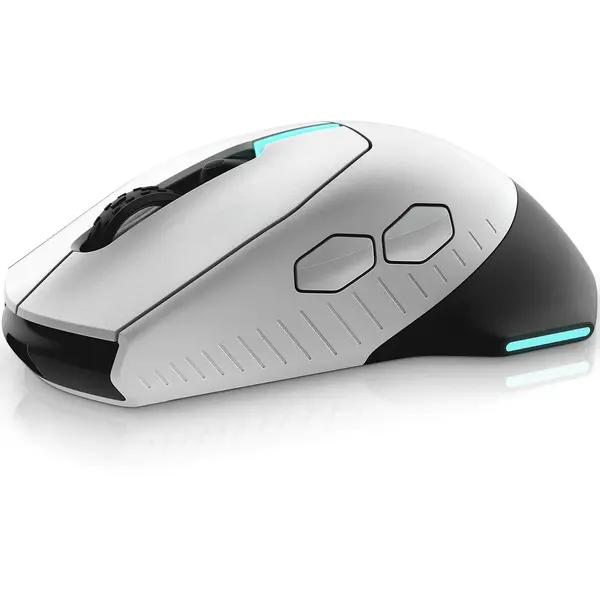 Mouse Dell Alienware 610M, Gaming, Wireless, Lunar Light