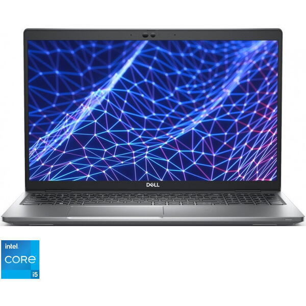 Laptop Dell 15.6 inch Latitude 5530 (seria 5000), FHD, Procesor Intel Core i5-1235U (12M Cache, up to 4.40 GHz, with IPU), 16GB DDR4, 512GB SSD, Intel Iris Xe, Linux