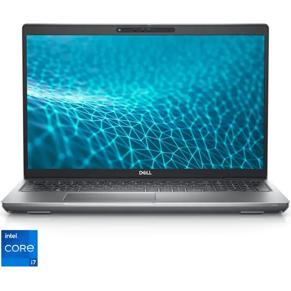 Laptop Dell Latitude 5531 cu procesor Intel Core i7-12800H pana la 4.8 GHz, 15.6 inch, Full HD, 16GB DDR5, 512GB SSD, Intel Iris Xe Graphics, Ubuntu Linux, Grey
