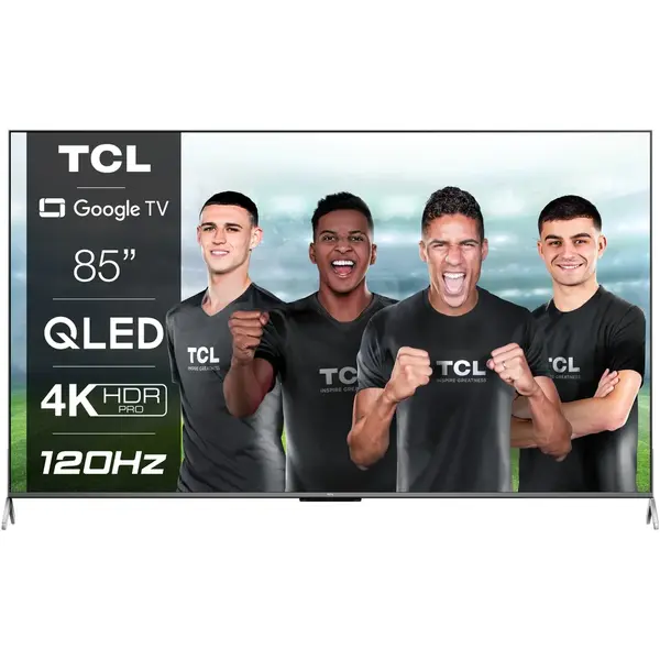 Televizor TCL QLED 85C735, 215 cm, Smart Google TV, 4K Ultra HD, 100hz, Clasa G