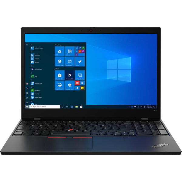 Laptop Lenovo 15.6 inch ThinkPad L15 Gen 2, FHD IPS, Procesor AMD Ryzen 5 PRO 5650U (16M Cache, up to 4.2 GHz), 16GB DDR4, 512GB SSD, Radeon, Win 10 Pro, Black