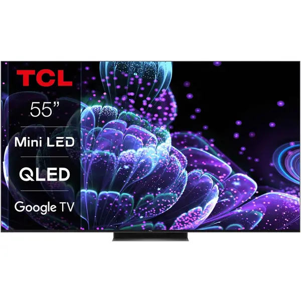 Televizor TCL MiniLed 55C835, 139 cm, Smart Google TV, 4K Ultra HD, 100hz, Clasa G