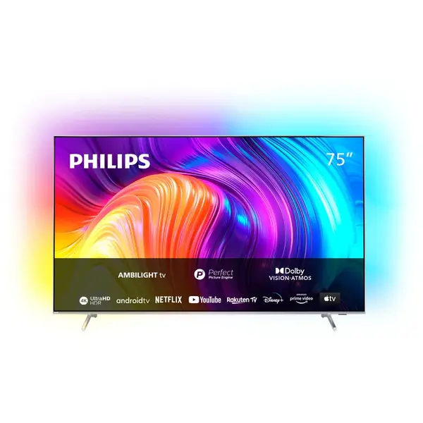 Televizor Philips LED The One 75PUS8807/12, 189 cm, Smart Android, 4K Ultra HD 100Hz, Clasa G