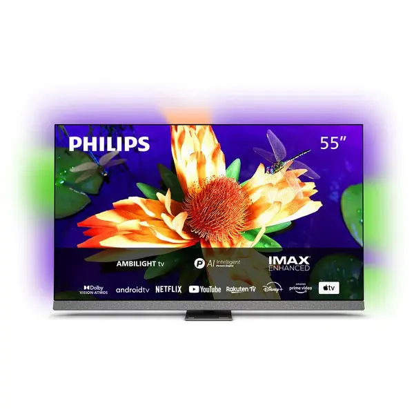 Televizor Philips OLED 55OLED907/12, 139 cm, Smart Android, 4K Ultra HD 120Hz, Clasa G