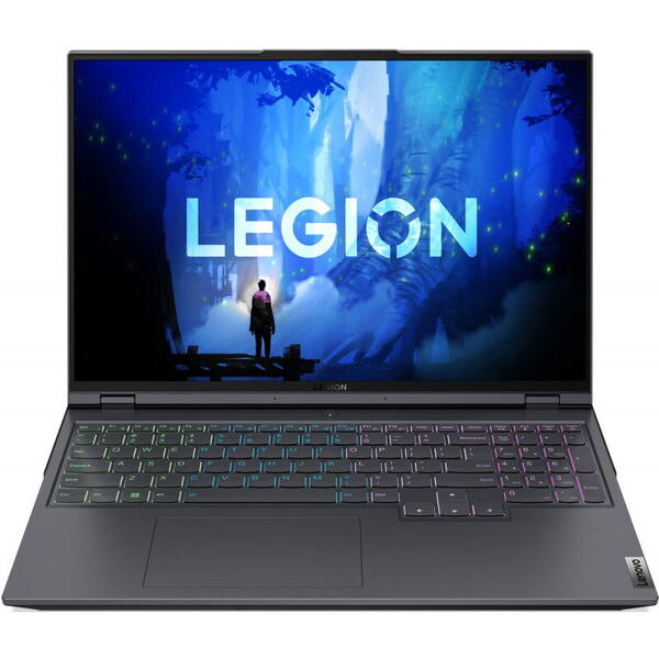 Laptop Lenovo Gaming 16 inch Legion 5 Pro 16ARH7H, WQXGA IPS 165Hz G-Sync, Procesor AMD Ryzen 7 6800H (16M Cache, up to 4.7 GHz), 16GB DDR5, 512GB SSD, GeForce RTX 3060 6GB, No OS, Storm Grey, 3Yr Onsite Premium Care
