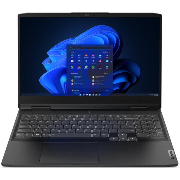 Laptop Lenovo Gaming 15.6 inch IdeaPad 3 15IAH7, FHD IPS 120Hz, Procesor Intel Core i5-12450H (12M Cache, up to 4.40 GHz), 8GB DDR4, 512GB SSD, GeForce RTX 3060 6GB, No OS, Onyx Grey