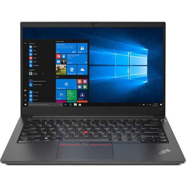 Laptop Lenovo 14 inch ThinkPad E14 Gen 3, FHD IPS, Procesor AMD Ryzen 7 5700U (8M Cache, up to 4.3 GHz), 16GB DDR4, 512GB SSD, Radeon, Win 11 Pro, Black