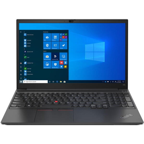 Laptop Lenovo 15.6 inch ThinkPad E15 Gen 3, FHD IPS, Procesor AMD Ryzen 7 5700U (8M Cache, up to 4.3 GHz), 16GB DDR4, 512GB SSD, Radeon, Win 10 Pro, Black