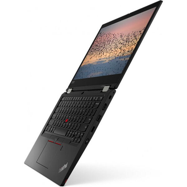 Laptop Lenovo 13.3 inch ThinkPad L13 Yoga Gen 2, FHD IPS Touch, Procesor Intel Core i5-1135G7 (8M Cache, up to 4.20 GHz), 8GB DDR4, 512GB SSD, Intel Iris Xe, Win 10 Pro, Black
