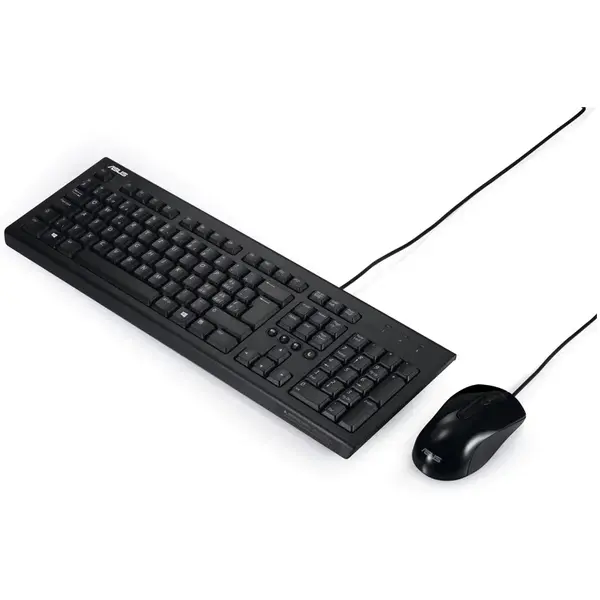 Tastatura Asus Kit tastatura si mouse cu fir U2000, Negru