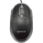Mouse Spacer SPMO-080, Cu fir, Optic, 800 DPI, USB, Black