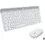 Tastatura Kit + mouse wireless Logitech MK470, Slim, layout US INTL, Alb