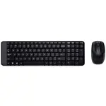 Tastatura Logitech Kit wireless + mouse Logitech MK220, Negru