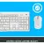Tastatura Kit wireless si mouse Logitech MK295 Silent, layout US INTL, Off white