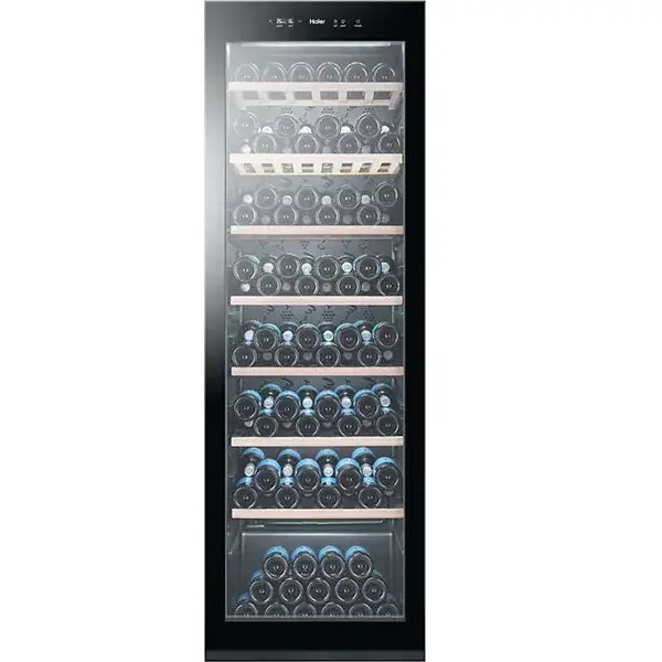 Vitrina frigorifica Haier WS171GA, Direct Cooling, 171 sticle, H 185 cm, Clasa G, negru