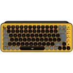 Tastatura Logitech mecanica Logitech Pop Keys Blast, Brown switch, Galben/Negru