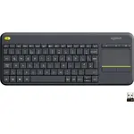 Tastatura Logitech Wireless Logitech K400 Plus Dark, Touchpad, USB, Black