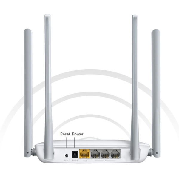 Router MERCUSYS Wireless, 300Mbps, 4 Porturi 10/100Mbps, 4 Antene