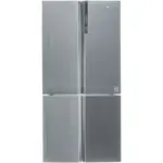 Side by side Candy Cube Haier HTF-710DP7, 628l, Total No Frost, Motor Inverter, Sistem Antibacterian, Display LED, Super Cooling, Super Freezing, Clasa F, H 190 cm, Inox