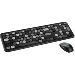 Tastatura Serioux Kit wireless tastatura + mouse Serioux Colourful, Negru