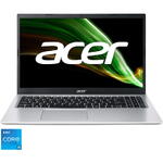 Laptop Acer 15.6 inch Aspire 3 A315-58, FHD, Procesor Intel Core i5-1135G7 (8M Cache, up to 4.20 GHz), 8GB DDR4, 256GB SSD, Intel Iris Xe, No OS, Pure Silver