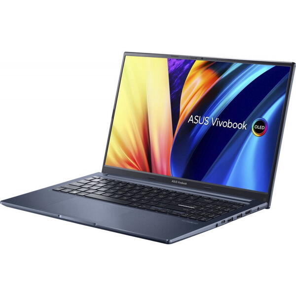 Laptop Asus Vivobook 15X OLED M1503IA, 15.6 inch, Full HD, Procesor AMD Ryzen 5 4600H (8M Cache, up to 4.0 GHz), 8GB DDR4, 512GB SSD, Radeon, Win 11 Home, Quiet Blue