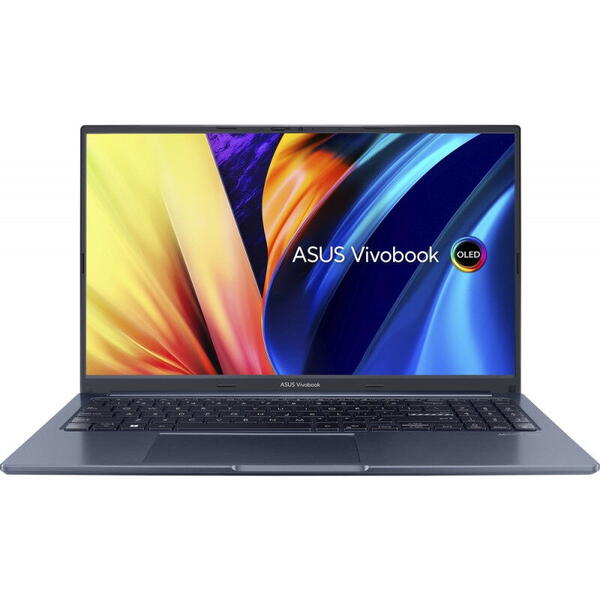 Laptop Asus 15.6 inch Vivobook 15X OLED M1503IA, FHD, Procesor AMD Ryzen 7 4800H (8M Cache, up to 4.2 GHz), 8GB DDR4, 512GB SSD, Radeon, No OS, Quiet Blue