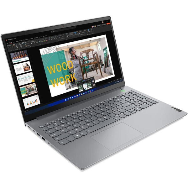 Laptop Lenovo ThinkBook 15 G4 IAP, 15.6 inch, Full HD IPS, Procesor Intel Core i7-1255U (12M Cache, up to 4.70 GHz), 16GB DDR4, 1TB SSD, Intel Iris Xe, No OS, Mineral Gray