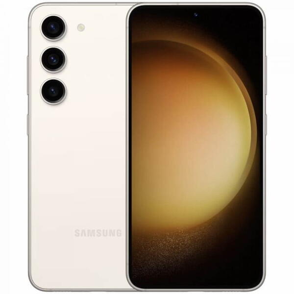 Telefon mobil Samsung Galaxy S23 Plus, Dual SIM, 8GB RAM, 256GB, 5G, Cream
