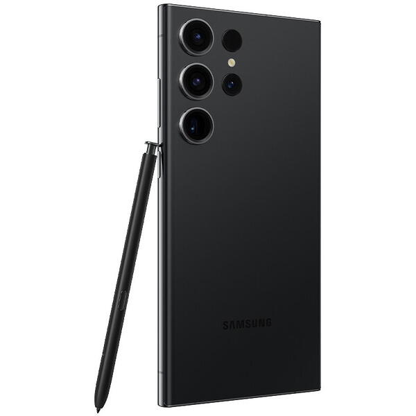 Telefon mobil Samsung Galaxy S23 Ultra, Dual SIM, 8GB RAM, 256GB, 5G, Phantom Black