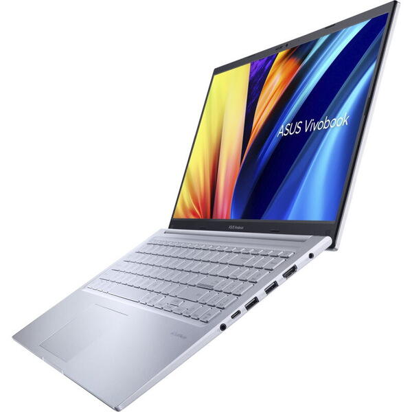 Laptop Asus Vivobook 15 X1502ZA, 15.6 inch, Full HD, Procesor Intel Core i5-1240P (12M Cache, up to 4.40 GHz), 16GB DDR4, 512GB SSD, Intel Iris Xe, No OS, Icelight Silver