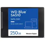 SSD WD 250GB, Blue, SATA 3.0, 3D NAND, 7mm, 2.5 inch, rata transfer r/w 560mbs/530mbs