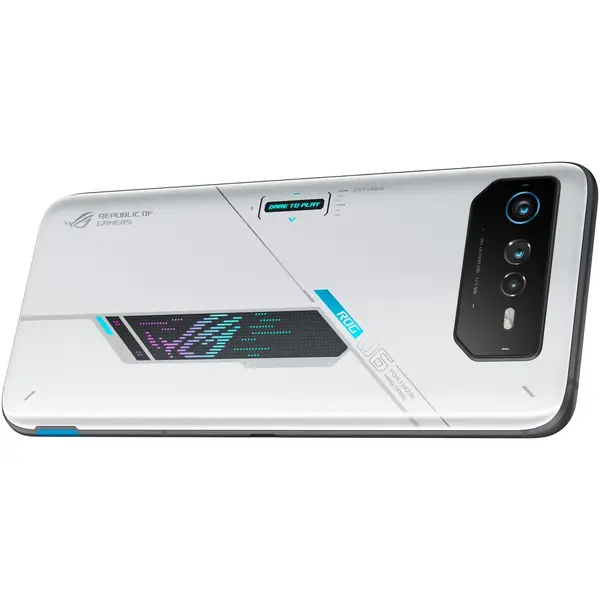 Telefon mobil Asus ROG Phone 6, Dual SIM, 512GB, 16GB RAM, 5G, Storm White