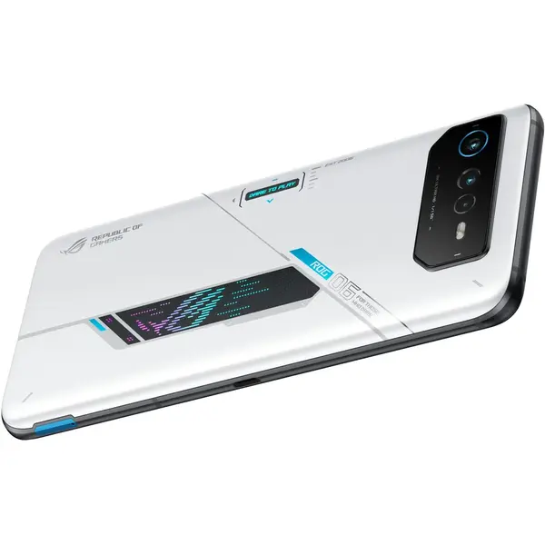 Telefon mobil Asus ROG Phone 6, Dual SIM, 512GB, 16GB RAM, 5G, Storm White