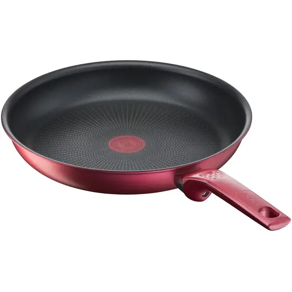 Tigaie Tefal Daily Chef, 26 cm, Rosu, Inductie, Indicator Thermo Signal