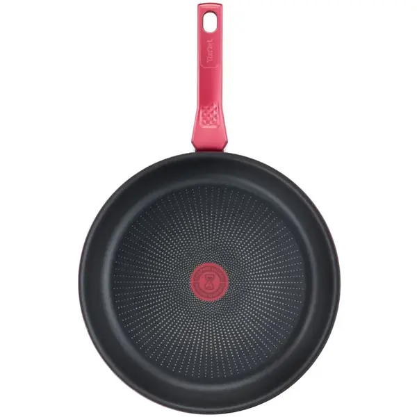 Tigaie Tefal Daily Chef, 28 cm, Rosu, Inductie, Indicator Thermo Signal