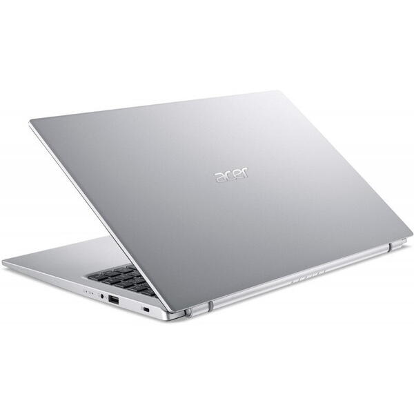 Laptop Acer 15.6 inch Aspire 3 A315-35, FHD, Procesor Intel Pentium Silver N6000 (4M Cache, up to 3.30 GHz), 8GB DDR4, 256GB SSD, GMA UHD, No OS, Silver