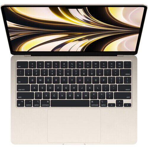 Laptop Apple MacBook Air, 13.6 inch, M2, CPU 8-core, GPU 8-core, Neural Engine 16-core)/8GB/256GB - Starlight(Gold) - US KB (US power supply with included US-to-EU adapter)