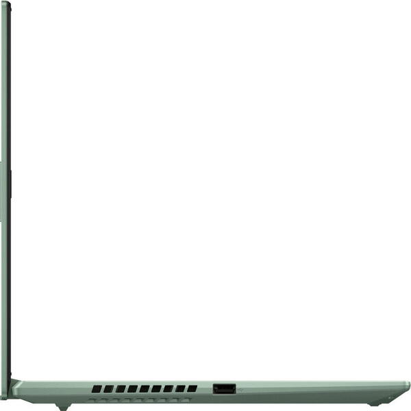 Laptop Asus 15.6 inch Vivobook S 15 OLED K3502ZA, 2.8K 120Hz, Procesor Intel Core i7-12700H (24M Cache, up to 4.70 GHz), 16GB DDR4, 1TB SSD, Intel Iris Xe, Win 11 Pro, Brave Green