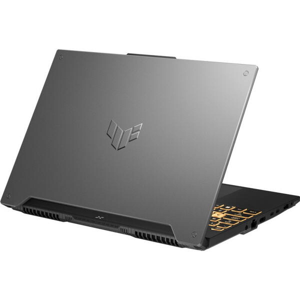 Laptop Asus Gaming 15.6 inch TUF F15 FX507ZC4, FHD 144Hz, Procesor Intel Core i7-12700H (24M Cache, up to 4.70 GHz), 16GB DDR4, 512GB SSD, GeForce RTX 3050 4GB, No OS, Mecha Gray